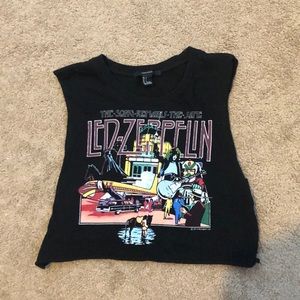 Forever 21 Led Zeppelin crop